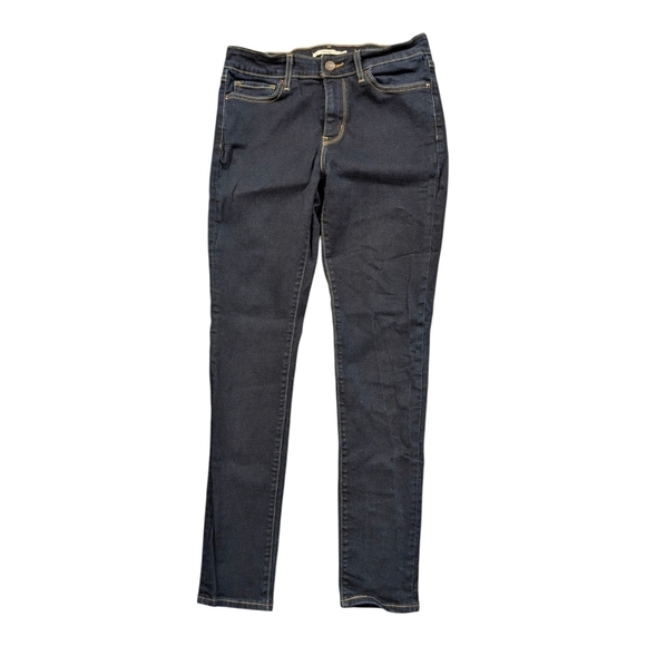 Levi's Denim - Levi's 711 Skinny Jeans Mid Rise Dark Wash Size 29 / US 8 Stretch Denim